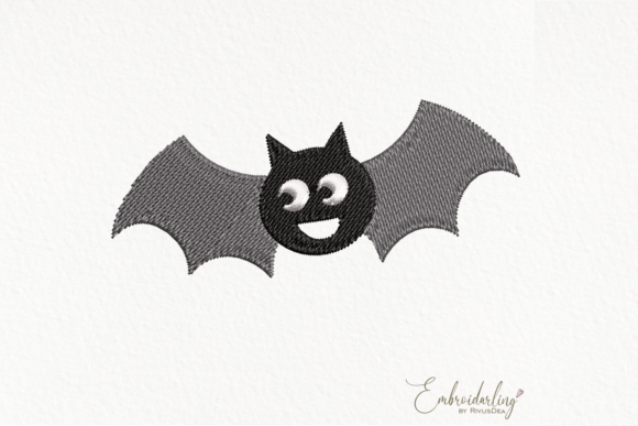 Cute Bat Halloween Machine Embroidery Review