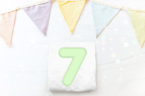 Cute Round Number 7 Applique Embroidery Review