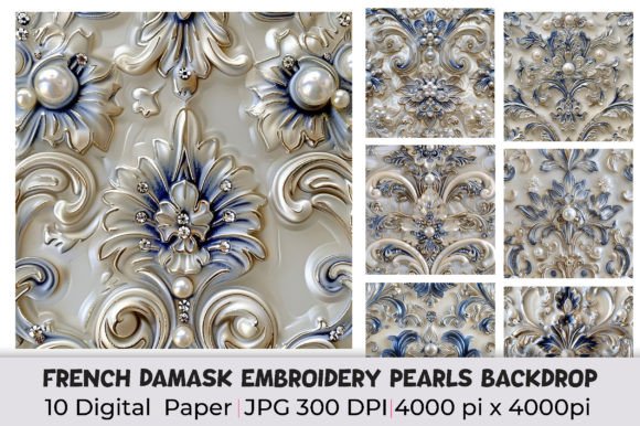 French Damask Pearls: A Holiday Embroidery Review
