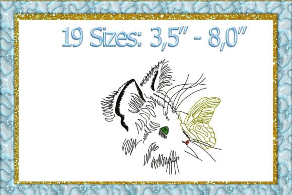 Review: Cat with a Butterfly Machine Embroidery