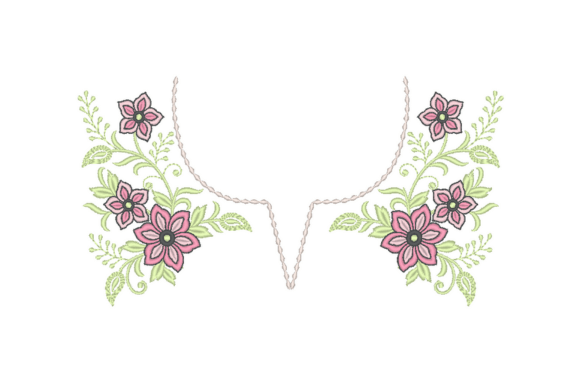 Review: Charming Floral Collar Embroidery Design for Craft Fairs