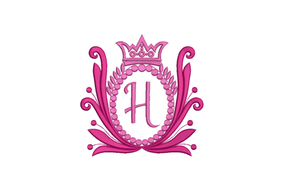 Review: Elegant Crown Embroidery Design Letter H