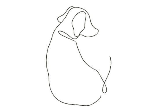 Review: Linear Embroidery Design - Dog for Holiday Sales