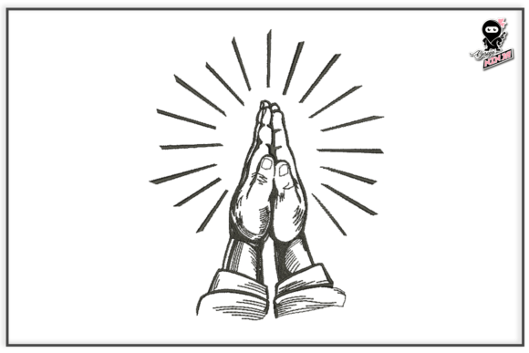 Review: Praying Hands Christian Embroidery for Apparel