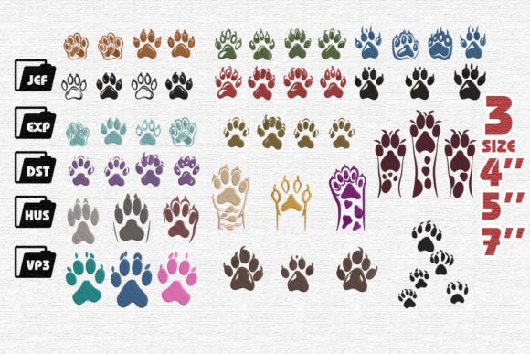 Review: Set of 15 Cat Paws Embroidery for Craft Fairs