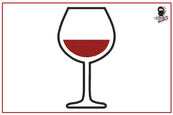 Review: Wine Glass Mini Embroidery Design for Brands