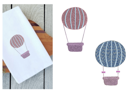 Reviewing Hot Air Balloons Embroidery Design