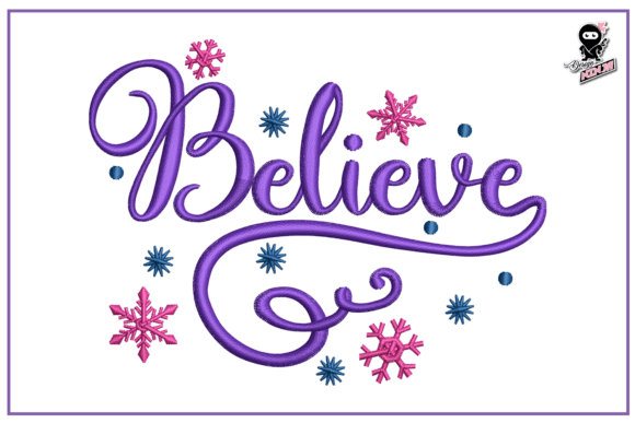 Reviewing the Believe Christmas Embroidery Design