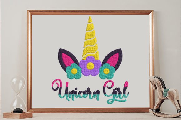 Reviewing the Unicorn Girl Head Embroidery Design